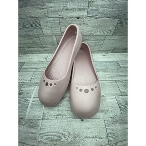 Crocs‎ Shoes Womens Size 9 Pink Flats Lightweight Ballet Comfort Casual Slip On